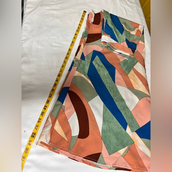 LUUKSE Colorful Abstract Wide Leg Palazzo Pants size M - Picture 11 of 11